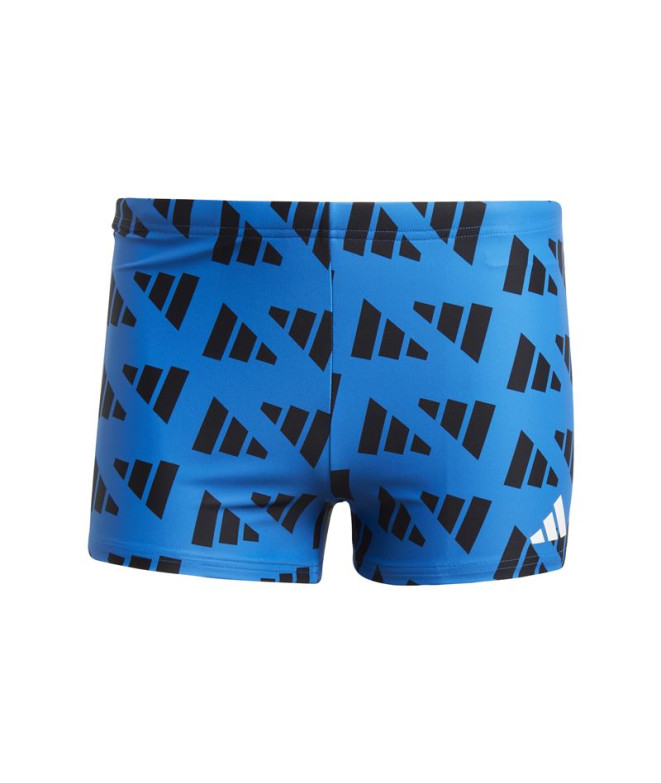Bañador de Natación adidas Brd Gfx Boxer Hombre Azul/Negro
