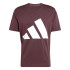 Camiseta adidas Big Logo Sj Homem Granate/Branco