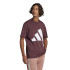 Camiseta adidas Big Logo Sj Homem Granate/Branco