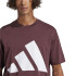 Camiseta adidas Big Logo Sj Homem Granate/Branco