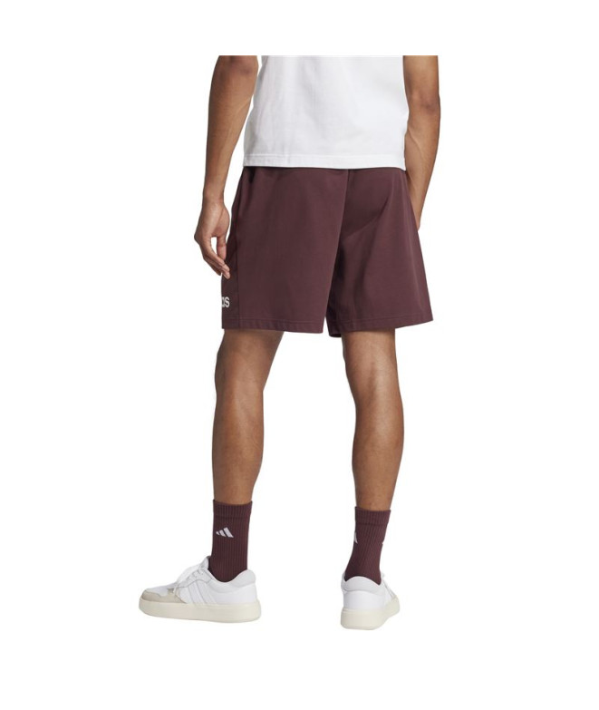 Pantalons adidas Linear Sj Sho Homme Grenat/Blanc