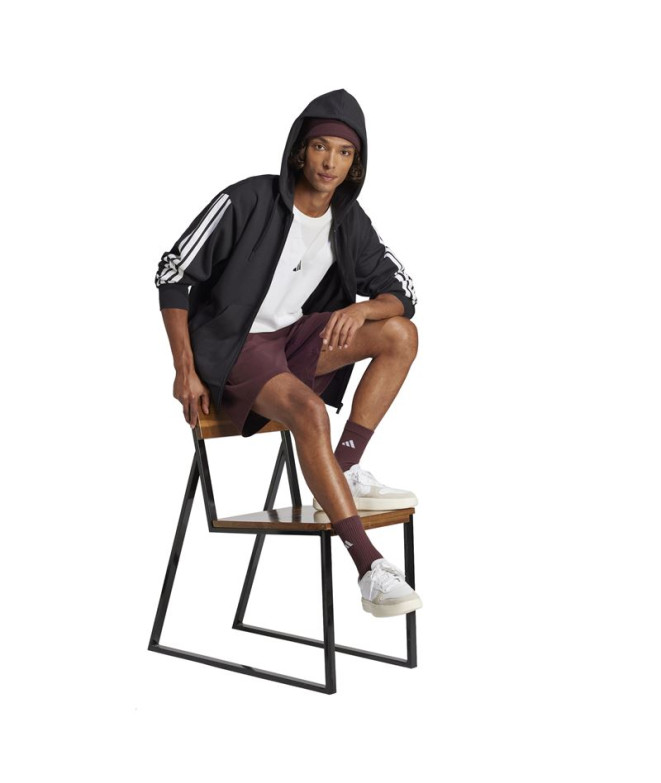 Pantalons adidas Linear Sj Sho Homme Grenat/Blanc