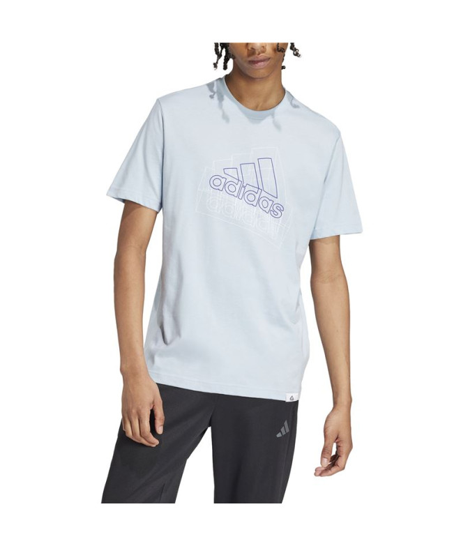 T-shirt adidas Tech Bos Graphic Homme Bleu