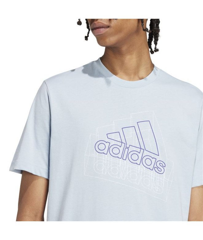 T-shirt adidas Tech Bos Graphic Homme Bleu