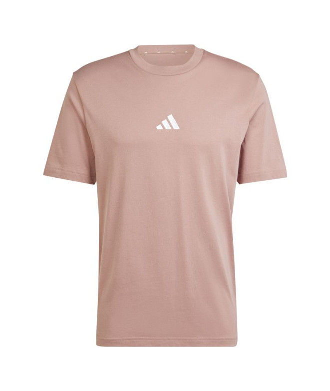 Camiseta adidas Small Logo Sj Homem Rosa/Branco