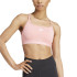 Brassiere de sport de Fitness adidas Aeroreact Training 3Stripes Femme Rose