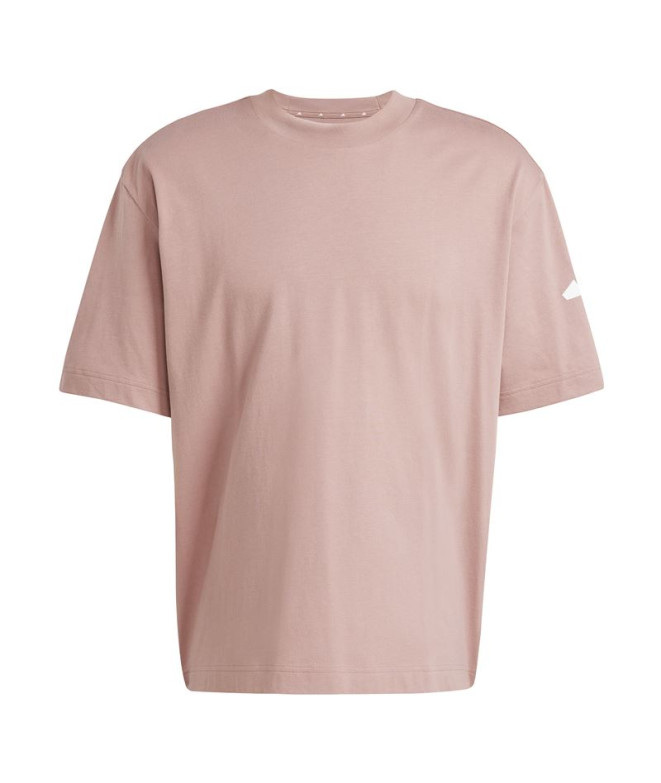 Camiseta adidas Sj Homem Rosa/Branco