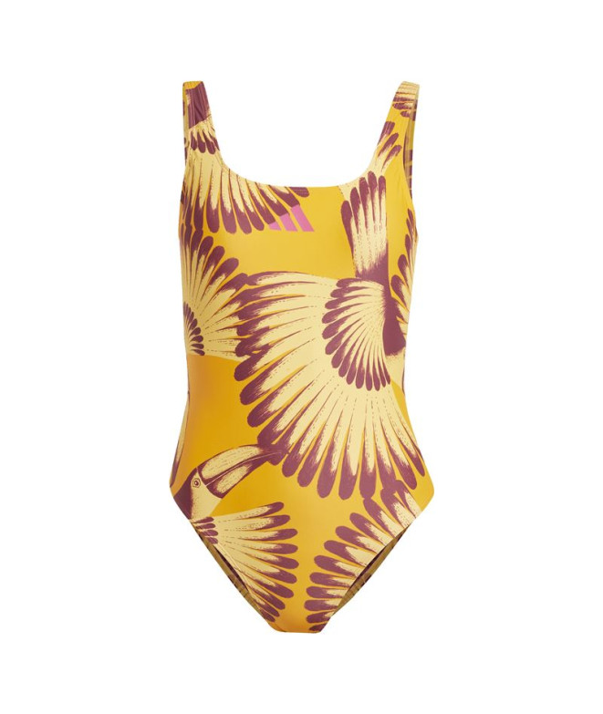 Fato de banho de Natação adidas Farm Swimsuit Mulher Laranja