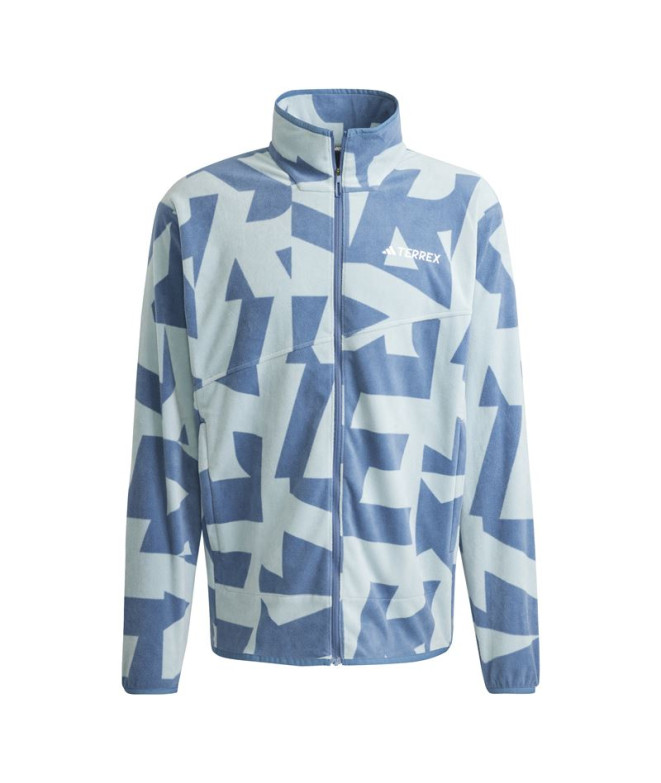 Polar de Montaña adidas Mt Aop Fz Fl Hombre Gris