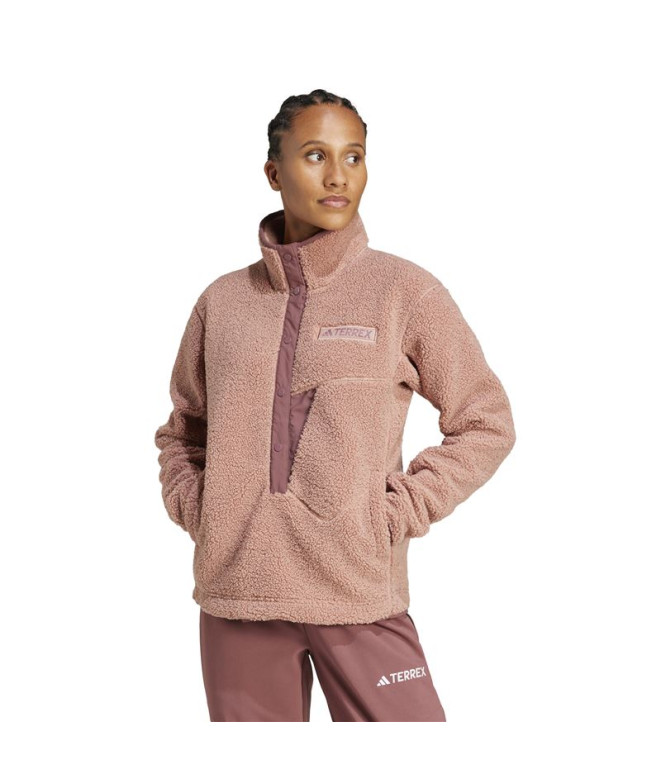 Polar de Montagne adidas Xpl Pile Snap Femme Rose