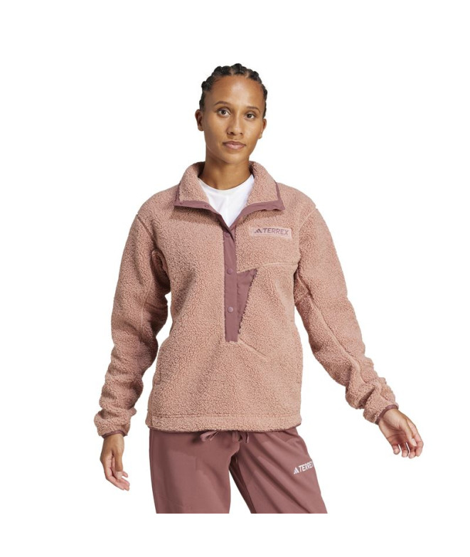 Polar de Montagne adidas Xpl Pile Snap Femme Rose