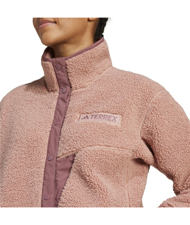 Polar de Montagne adidas Xpl Pile Snap Femme Rose