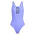 Fato de banho de Natação adidas 3Bandas Mid Suit Mulher Azul