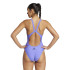 Maillot de bain de Natation adidas 3Bandas Mid Suit Femme Bleu