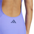 Maillot de bain de Natation adidas 3Bandas Mid Suit Femme Bleu