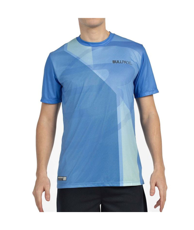 Camiseta de Padel Bullpadel Brumo Homem Azul Atômico