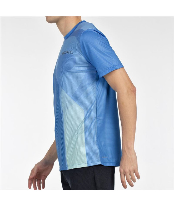 Camiseta de Padel Bullpadel Brumo Homem Azul...