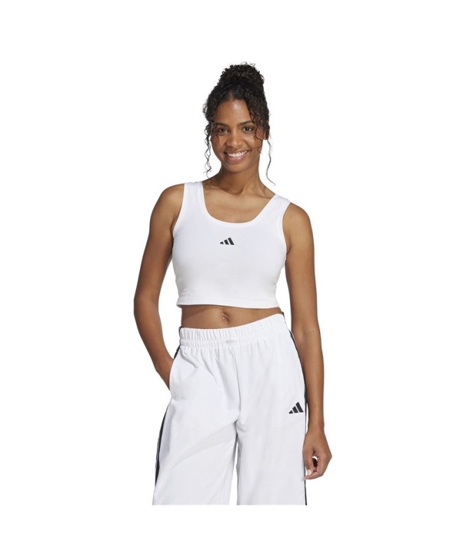 T-shirt adidas Small Logo Sj Tank Femme Blanc/Noir