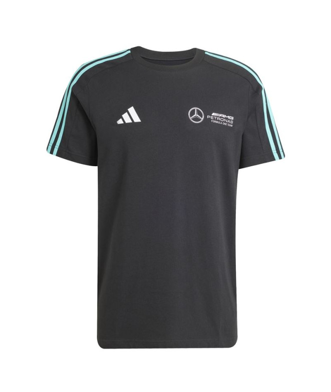 Camiseta adidas Mercedes DNA Homem Preto/Branco