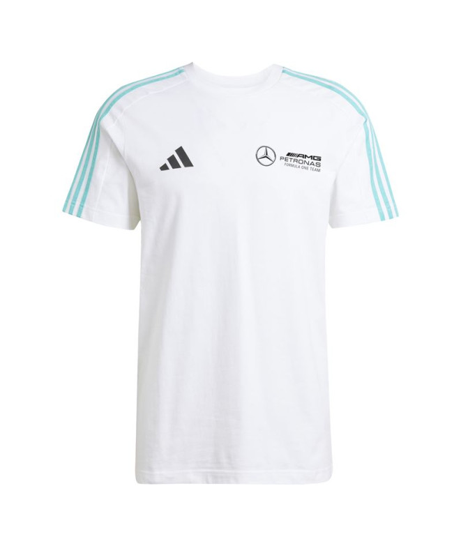 Camiseta adidas Mercedes DNA Branco/Preto Homem