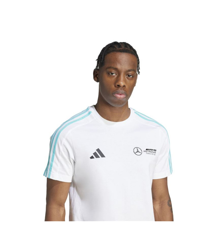 T-shirt adidas Mercedes ADN Blanc/Noir Homme
