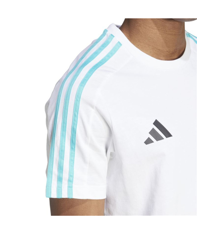 T-shirt adidas Mercedes ADN Blanc/Noir Homme