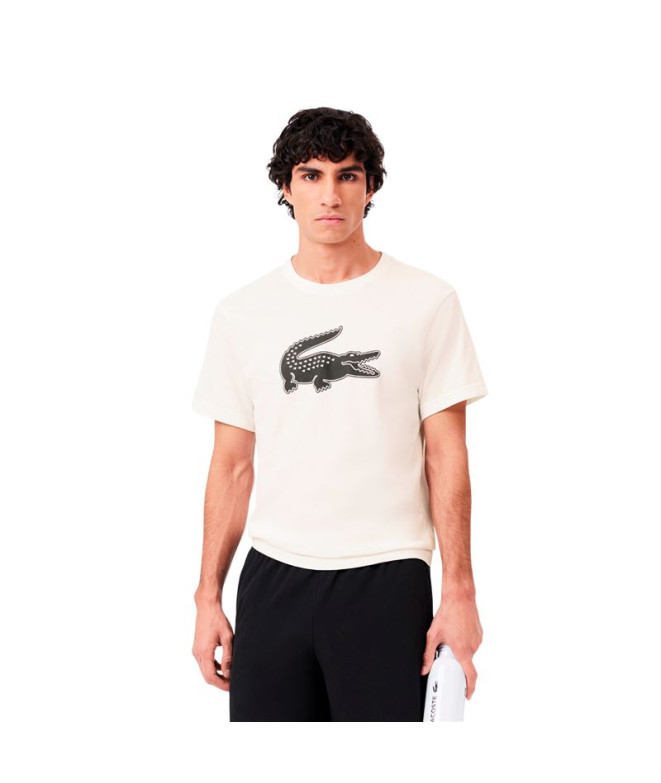 Camiseta Lacoste Tee-Shirt Homem Branco/Preto