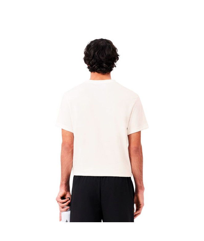 Camiseta Lacoste Tee-Shirt Homem Branco/Preto