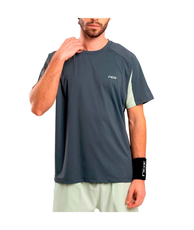 Camiseta de Pádel Nox Homem Pro Carvão Cinza