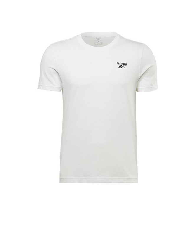 Camiseta Reebok Identity Logotipo do Peito Esquerdo Homem Branco