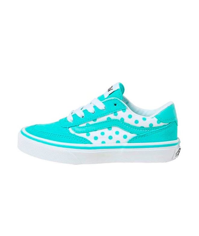 Sapatilhas Vans Brooklyn Ls Pols Azul Infantil