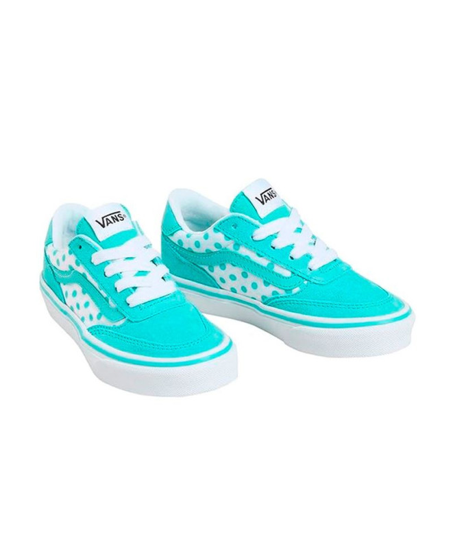 Sapatilhas Vans Brooklyn Ls Pols Azul Infantil