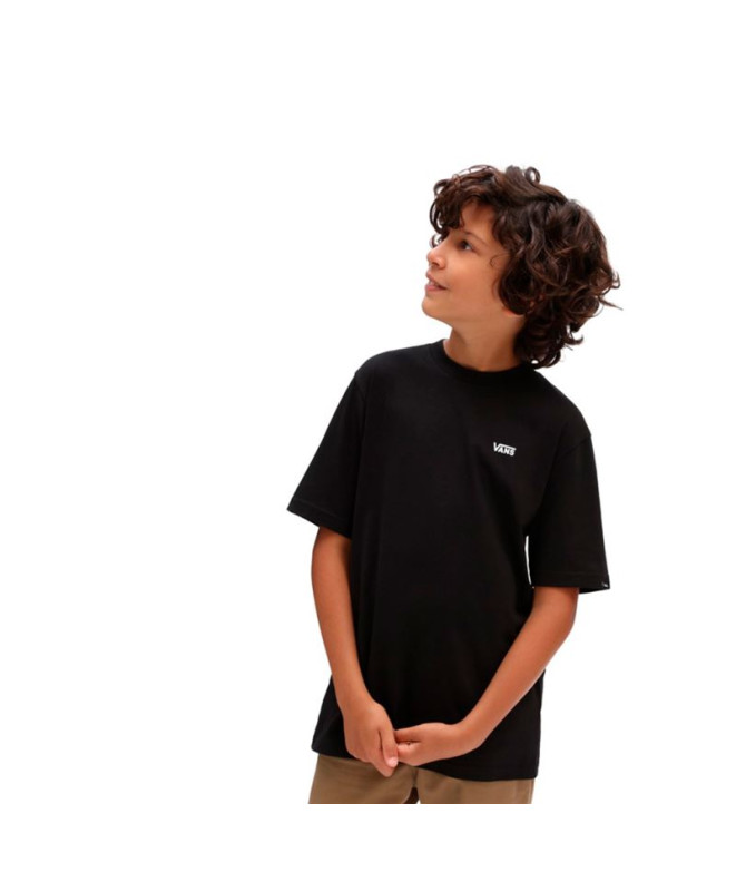 T-shirt Vans Par Poitrine Gauche Enfant Noir