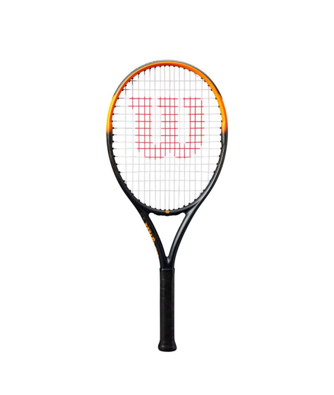 Raquette de Tennis Wilson Burn Spin Jr 26 Enfant Noir/Orange