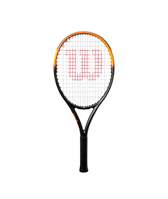 Raqueta de Tenis Wilson Burn Spin Jr 25 Tns Rkt 25 Infantil Negro/Naranja/