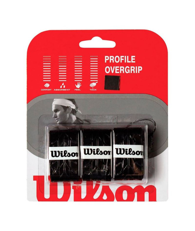 Overgrip de Tenis Wilson Profile Negro