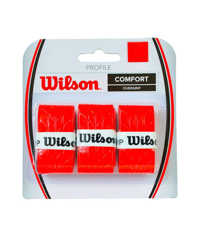 Overgrip de Tenis Wilson Profile Rd Rojo