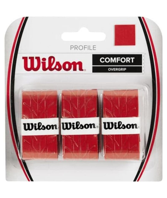 Overgrip de Tennis Wilson Profile Rd Rouge