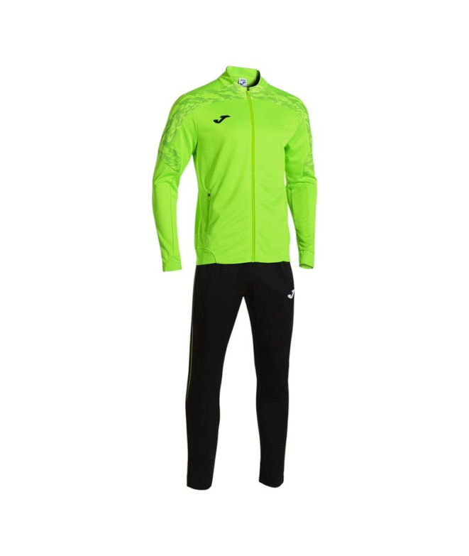 Survêtement Joma Champion Viii Vert Fluo Noir Enfant