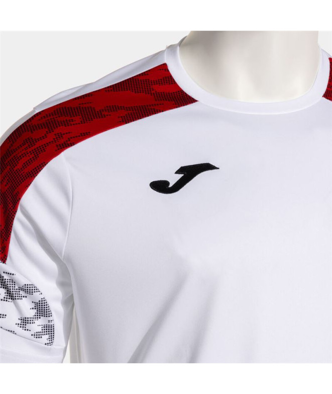 T-shirt Joma Championship VIII Homme Blanc/Rouge