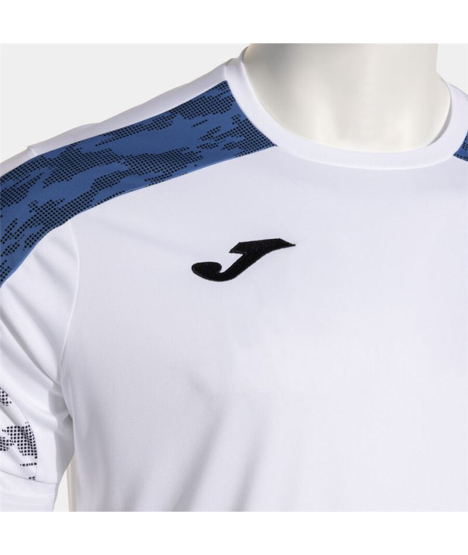 T-shirt Joma Championship VIII Homme Blanc/Royal