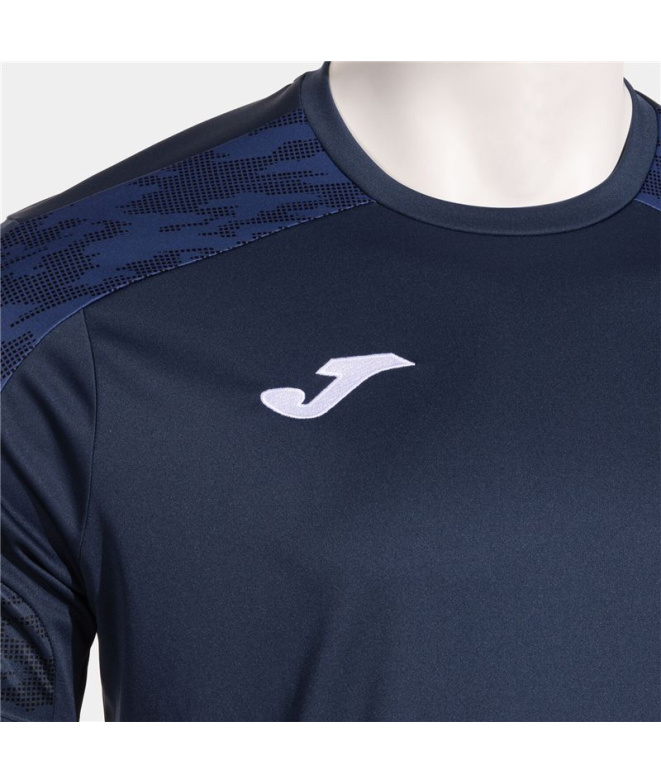 Camiseta Joma Championship VIII Homem Azul Marinho