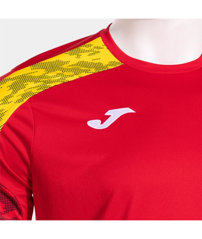 T-shirt Joma Championship VIII Homme Rouge/Jaune