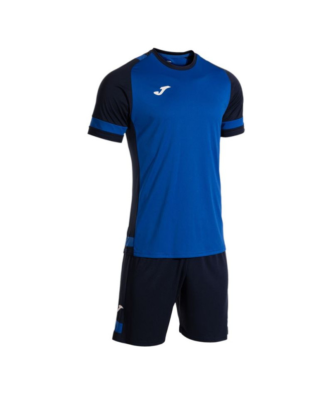 Conjunto de Futebol Joma Lider Royal Dark Navy Menino