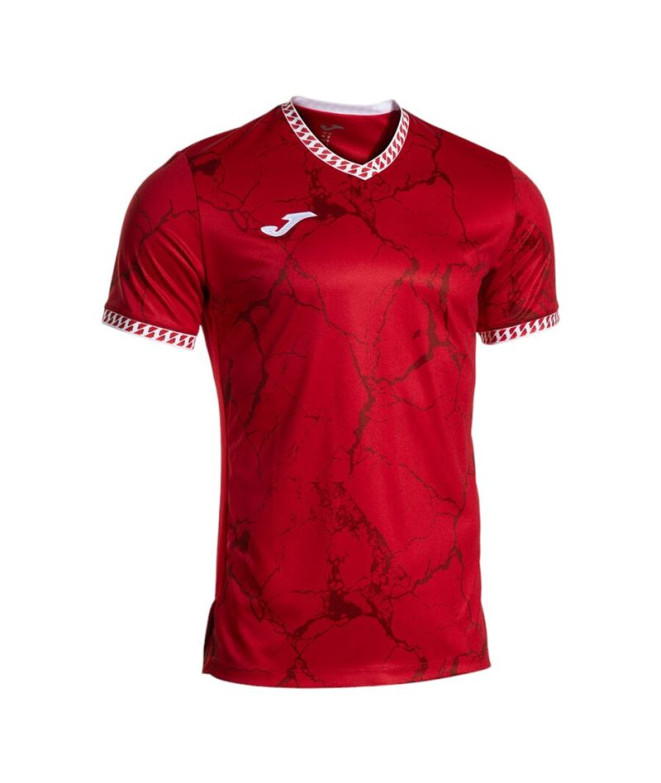 Camiseta Joma Gold Vii Vermelho Branco Homem