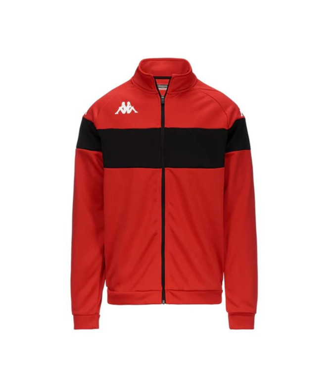 Sudadera Fitness Kappa Dacone Hombre Rojo/Negro