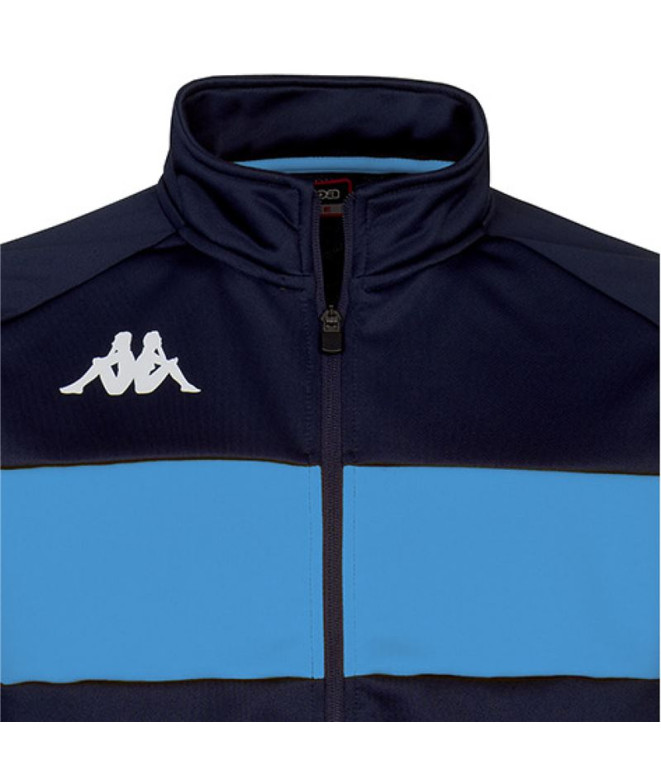 Sweat Kappa Dacone Homme Bleu marine/céleste