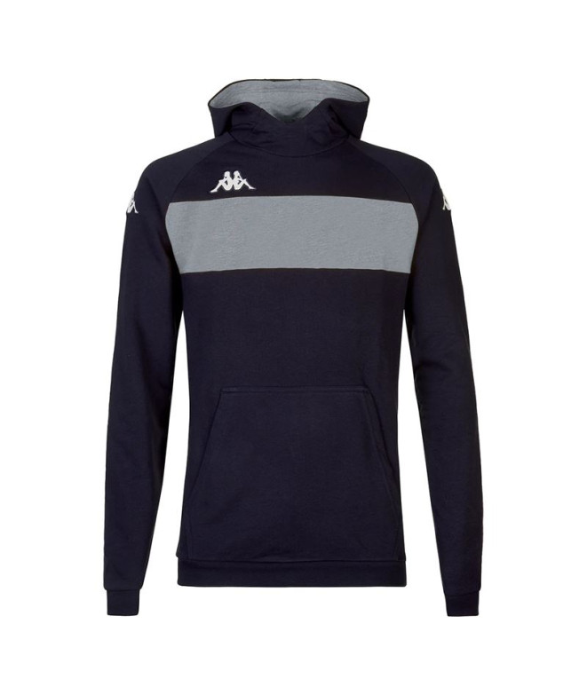 Sudadera Kappa Daccio Hombre Azul Marino/Gris Melange