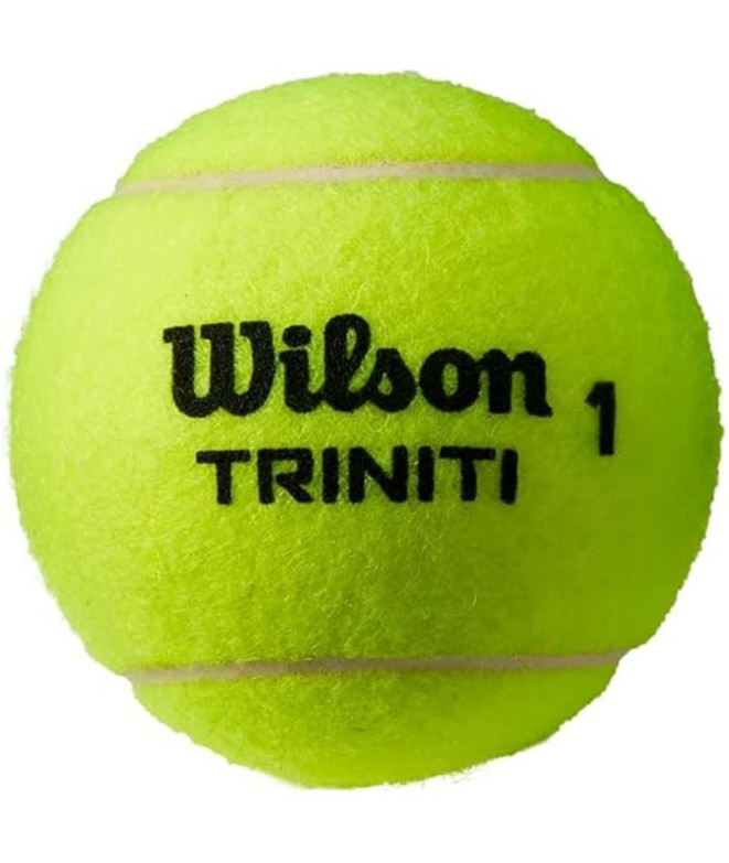 Balles de Tennis Wilson Triniti Tball 4 Ball Can Jaune