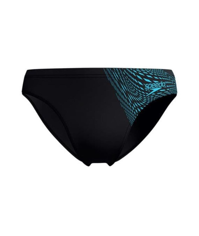 Bañador Speedo Medley Logo 7cm Brief Hombre Negro/Azul